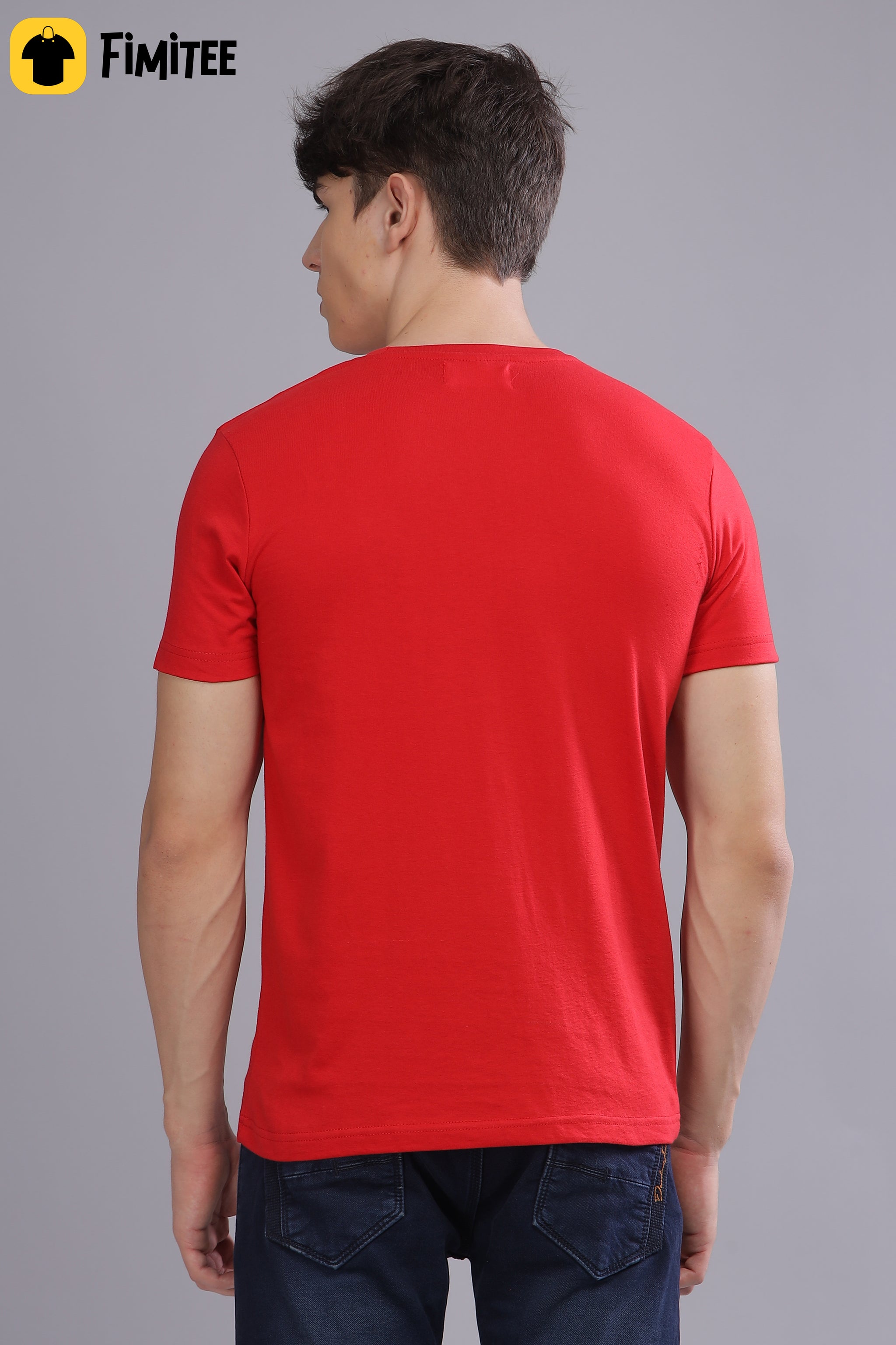 Ruby Red Round Neck | 100% cotton
