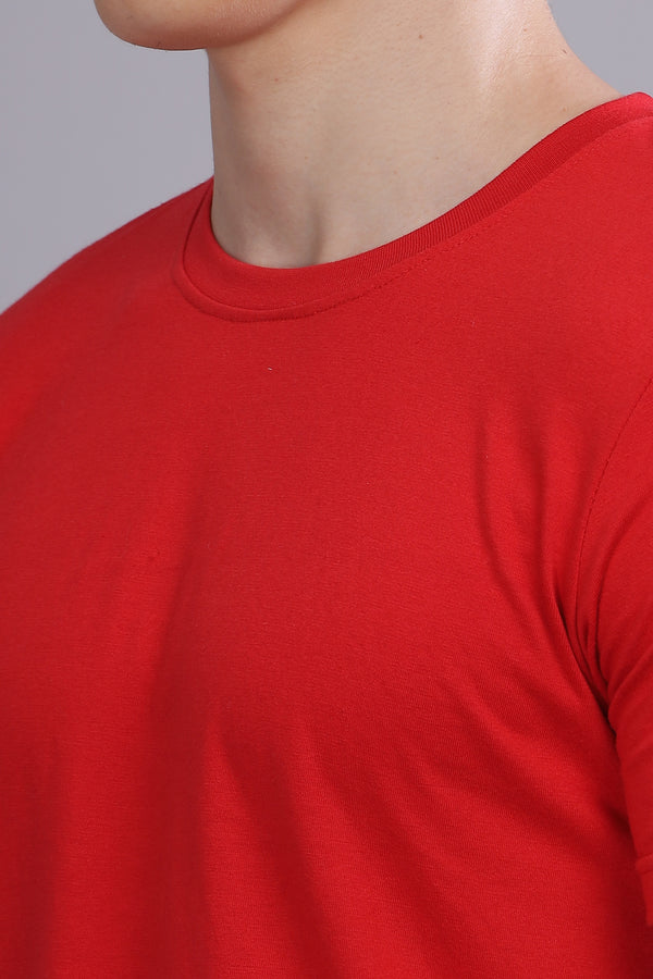 Ruby Red Round Neck | 100% cotton
