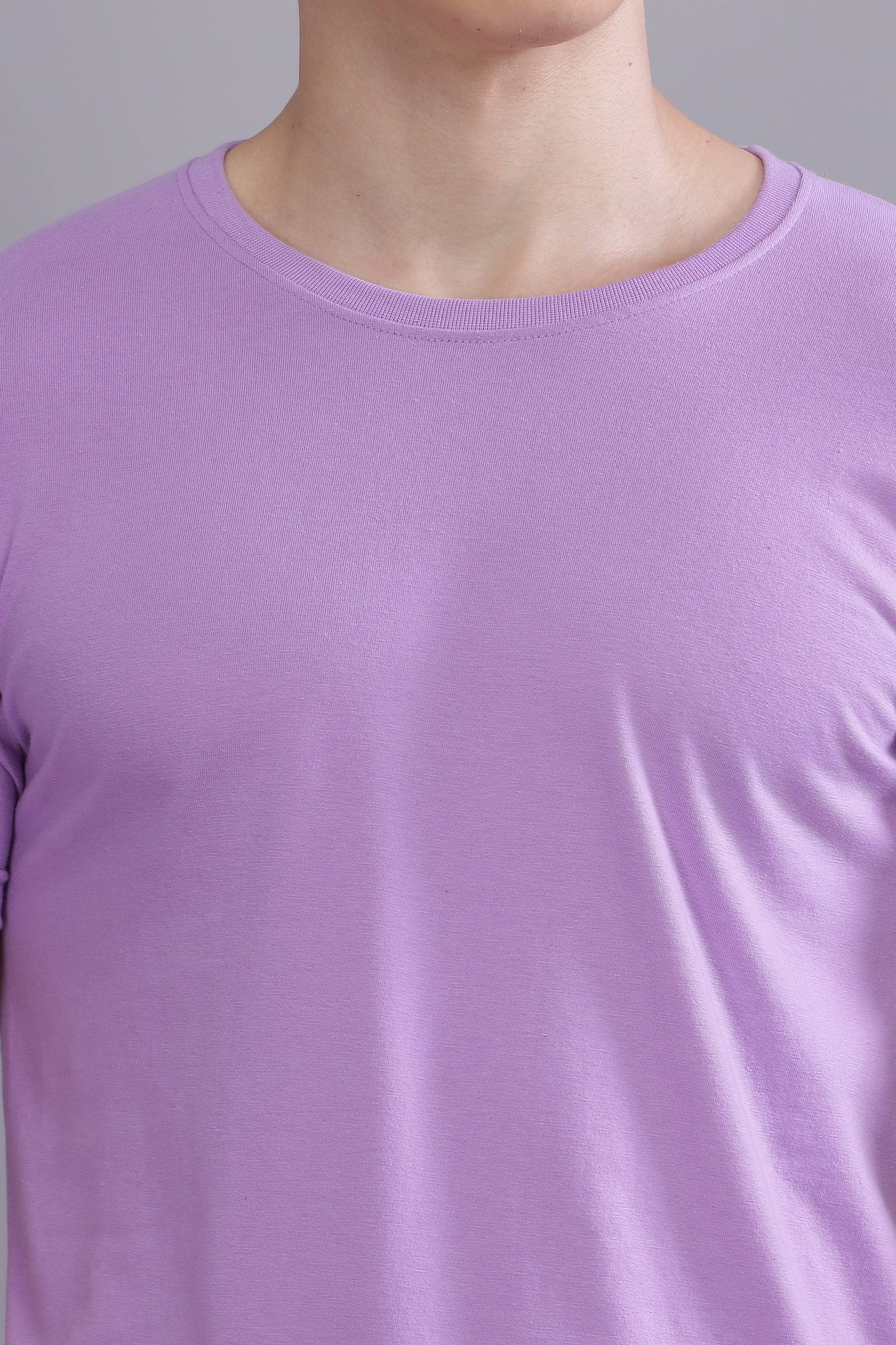 Lavender Round Neck | 100% cotton