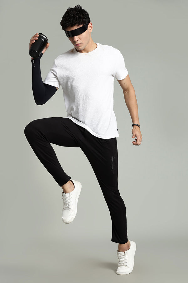 Jade Black Track Pant- Cotton