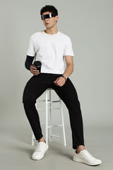 Jade Black Jogger - Cotton