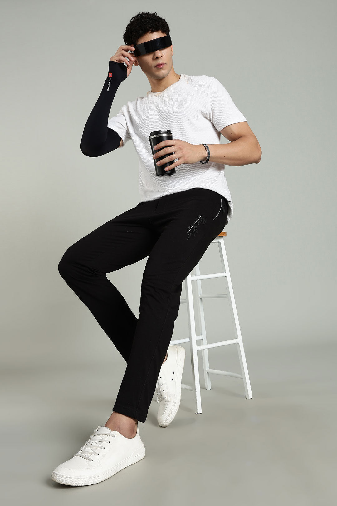 Jade Black Jogger - Cotton