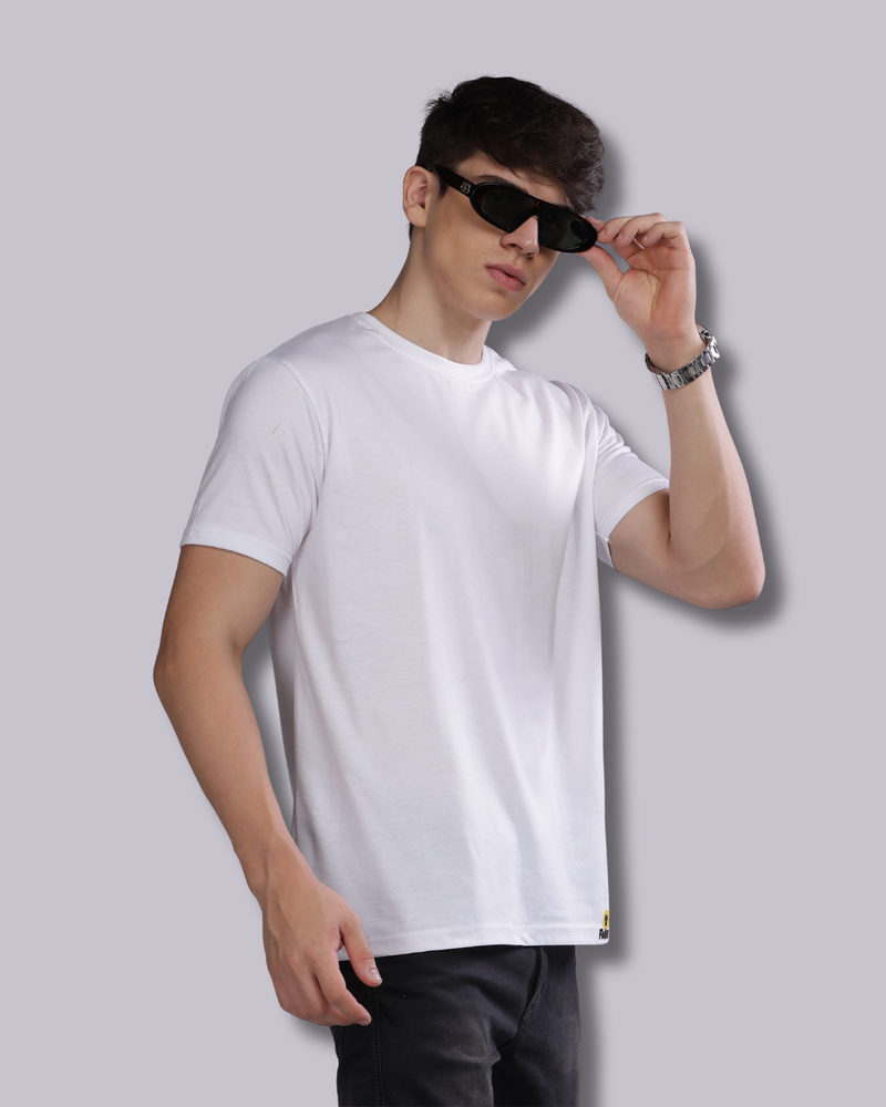 Snow White Round Neck | 100%cotton