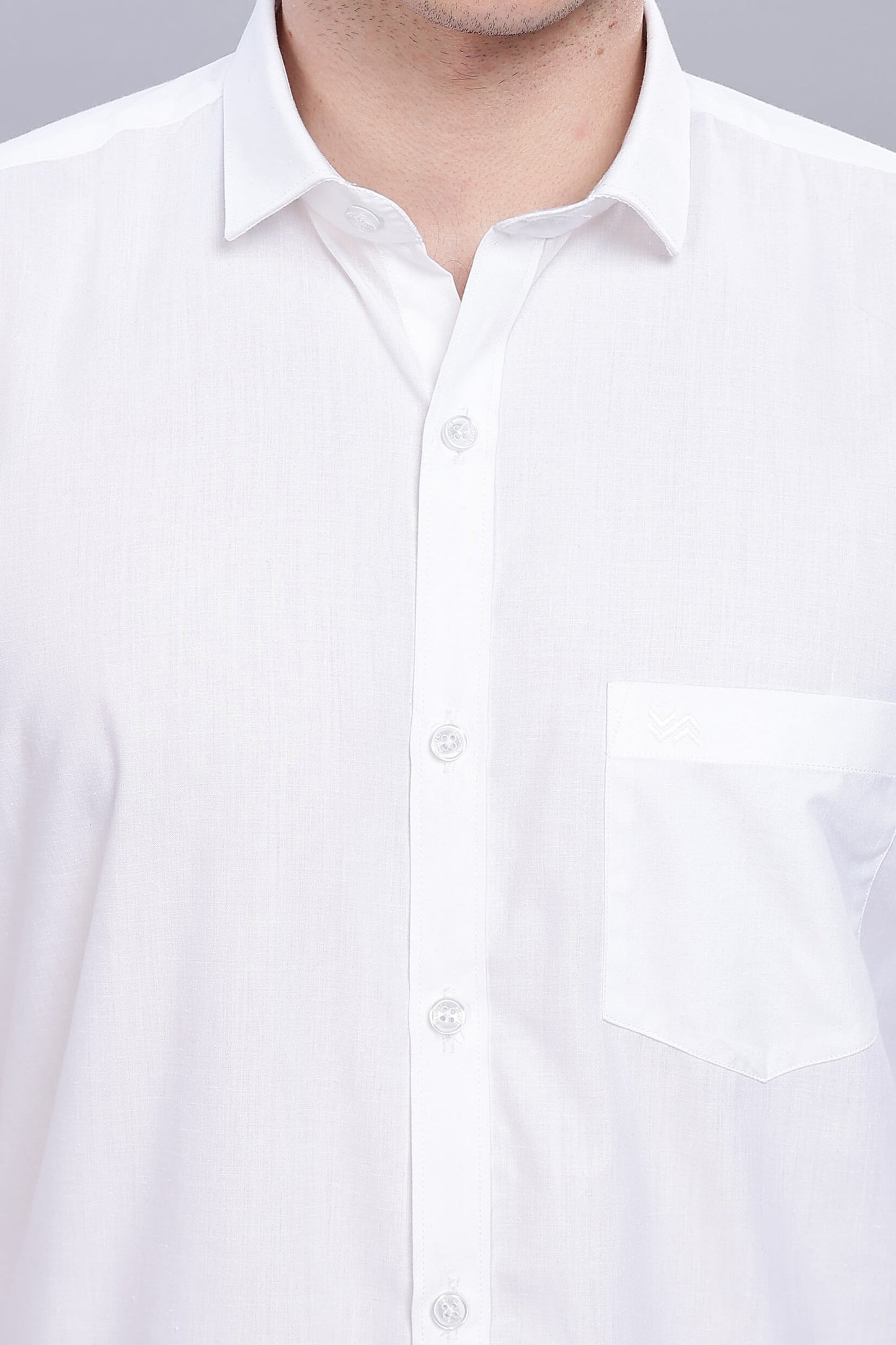 Classy White Formal Plain Regular Fit Shirt | Mystery