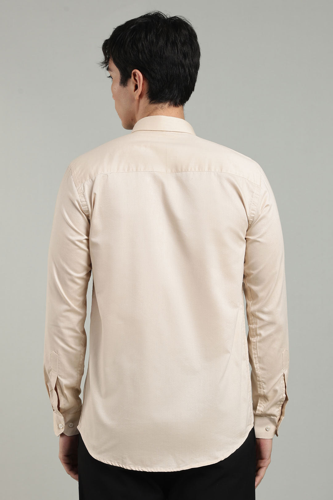 Cream Regular Fit Shirt | Cool Cotton