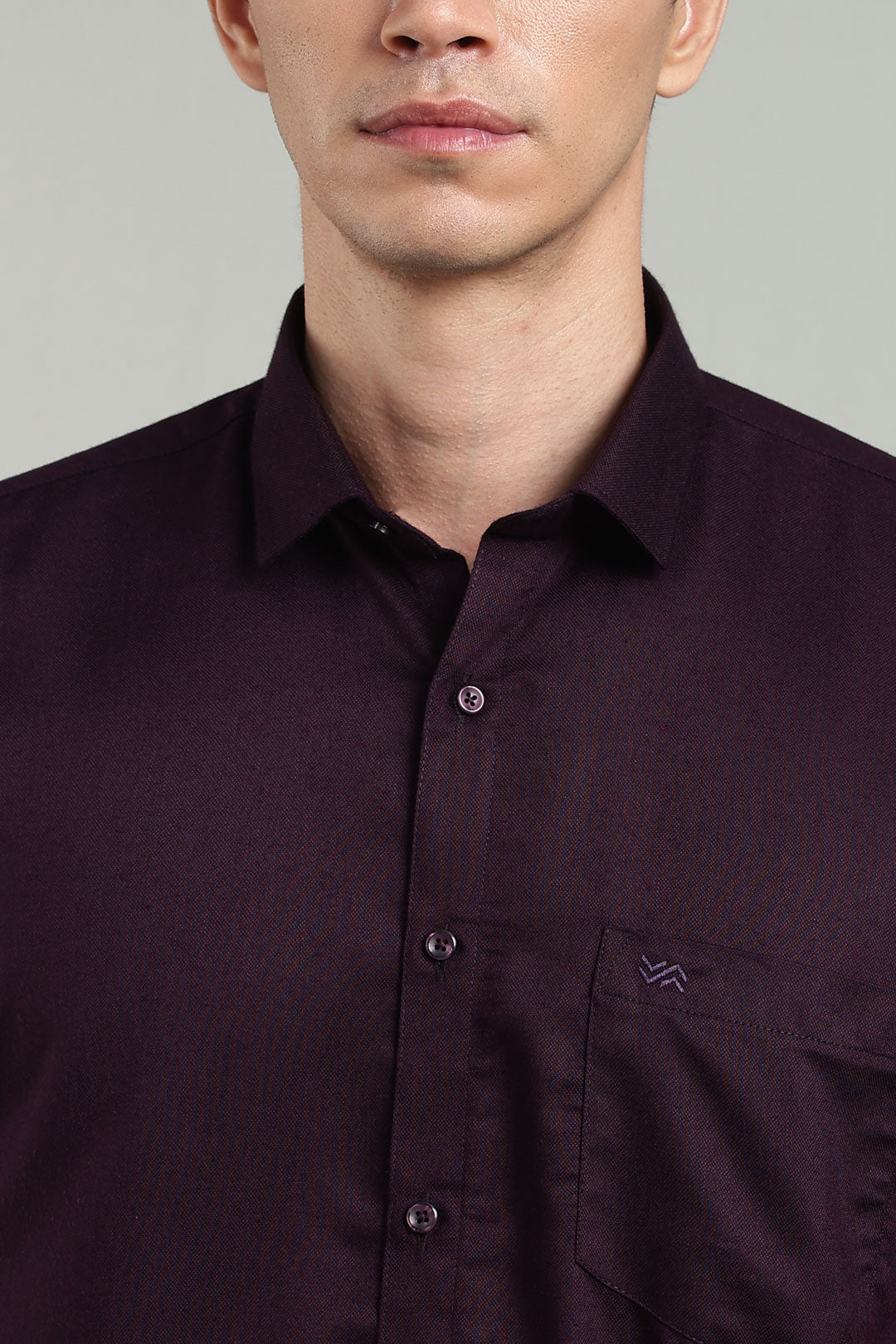 Purple Formal Plain Regular Fit Shirt | Cool Cotton
