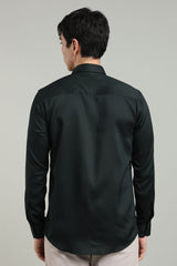 Black Formal Plain Regular Fit Shirt | Cool Cotton