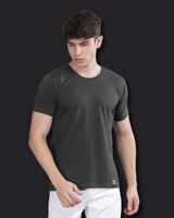 Olive Green Round Neck | 100% cotton