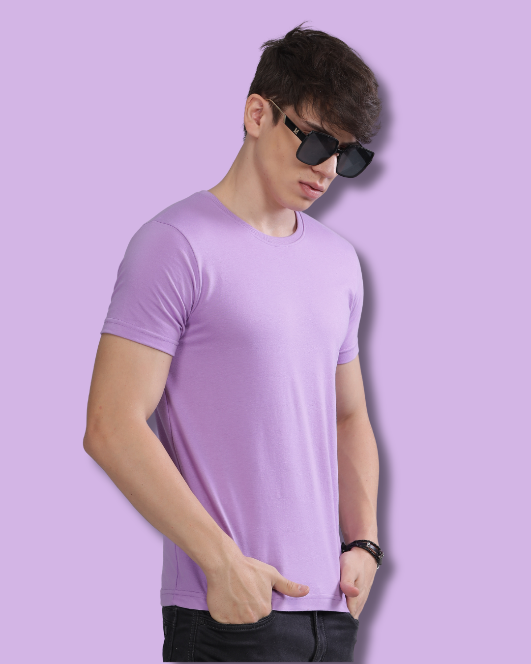 Lavender Round Neck | 100% cotton