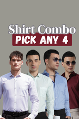 Formal Shirt Pack of 4 | Regular Fit 100% Cotton