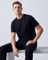 Charcoal Black Round Neck | 100% Cotton