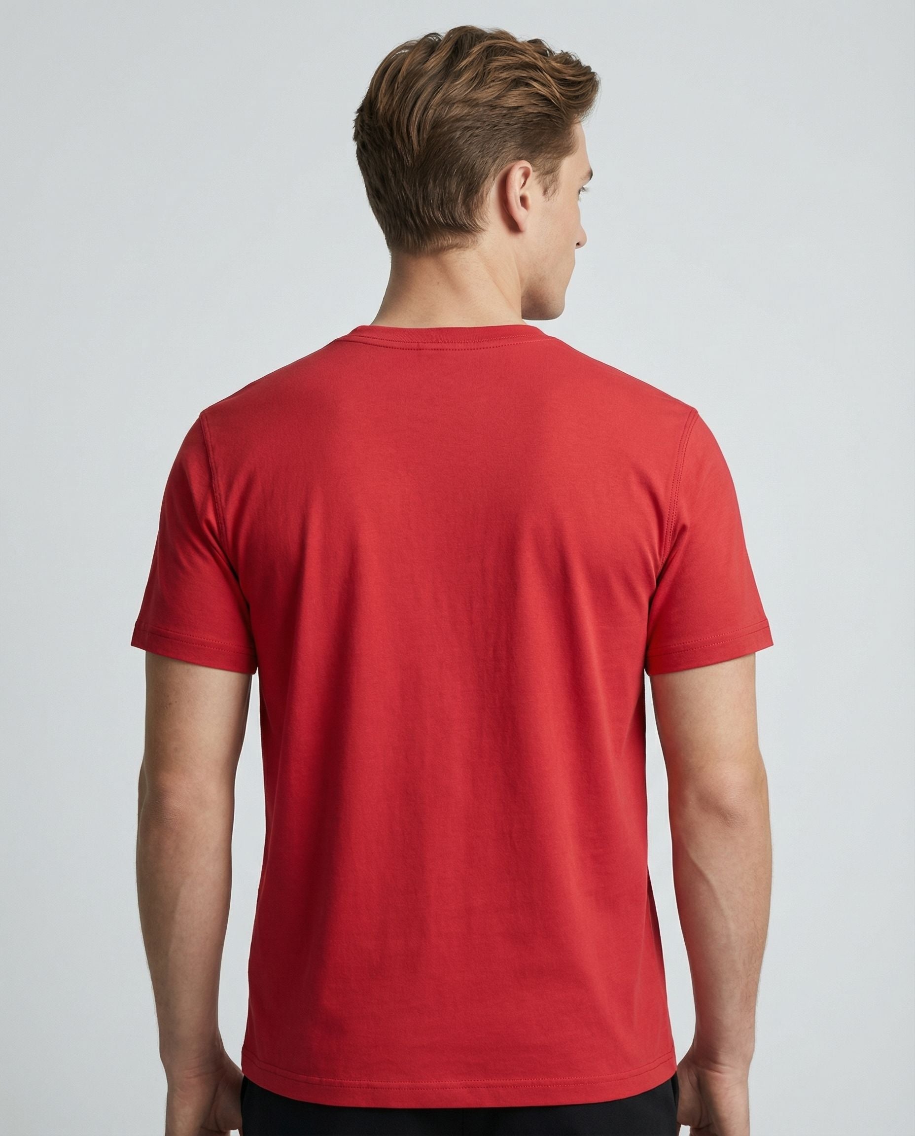 Ruby Red Round Neck | 100% cotton