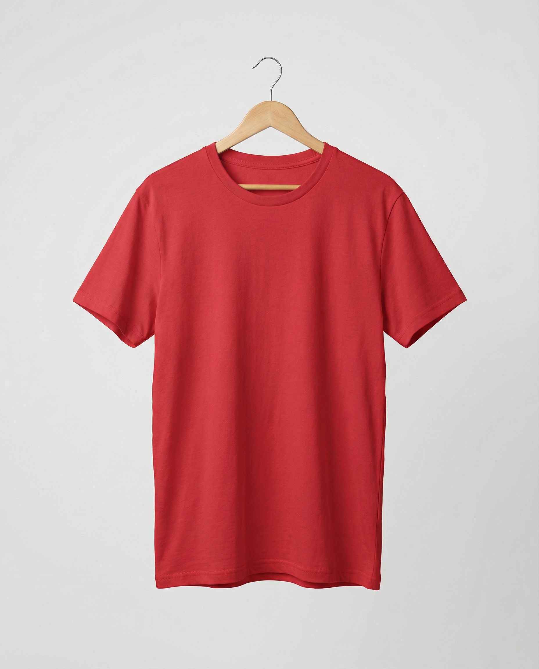 Ruby Red Round Neck | 100% cotton