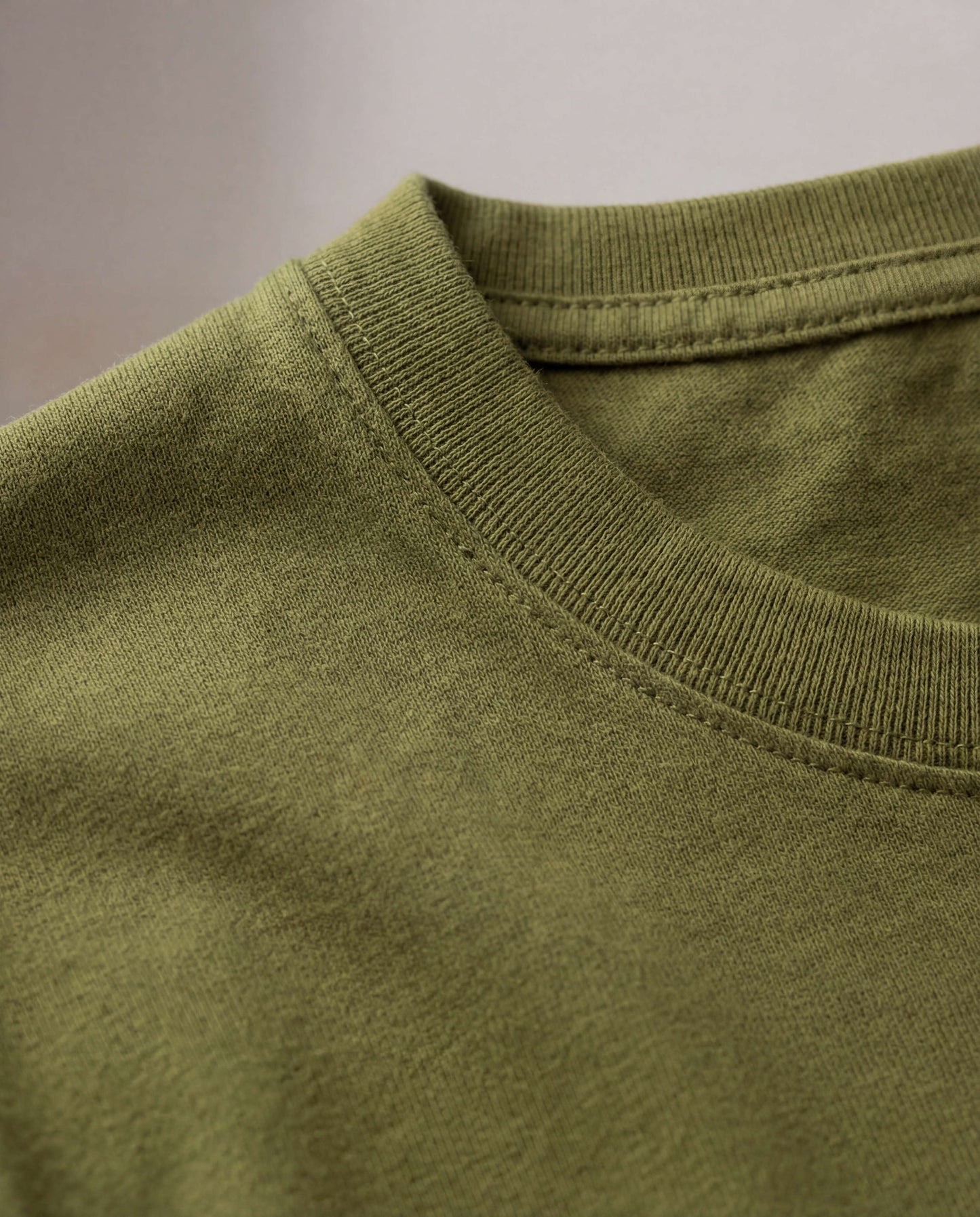Olive Green Round Neck | 100% cotton