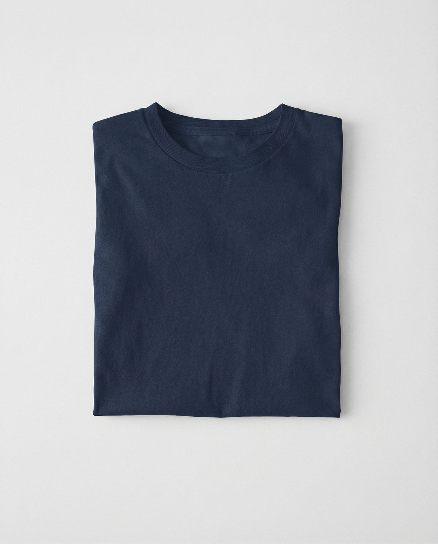 Classic Midnight Blue Round Neck | 100% Cotton