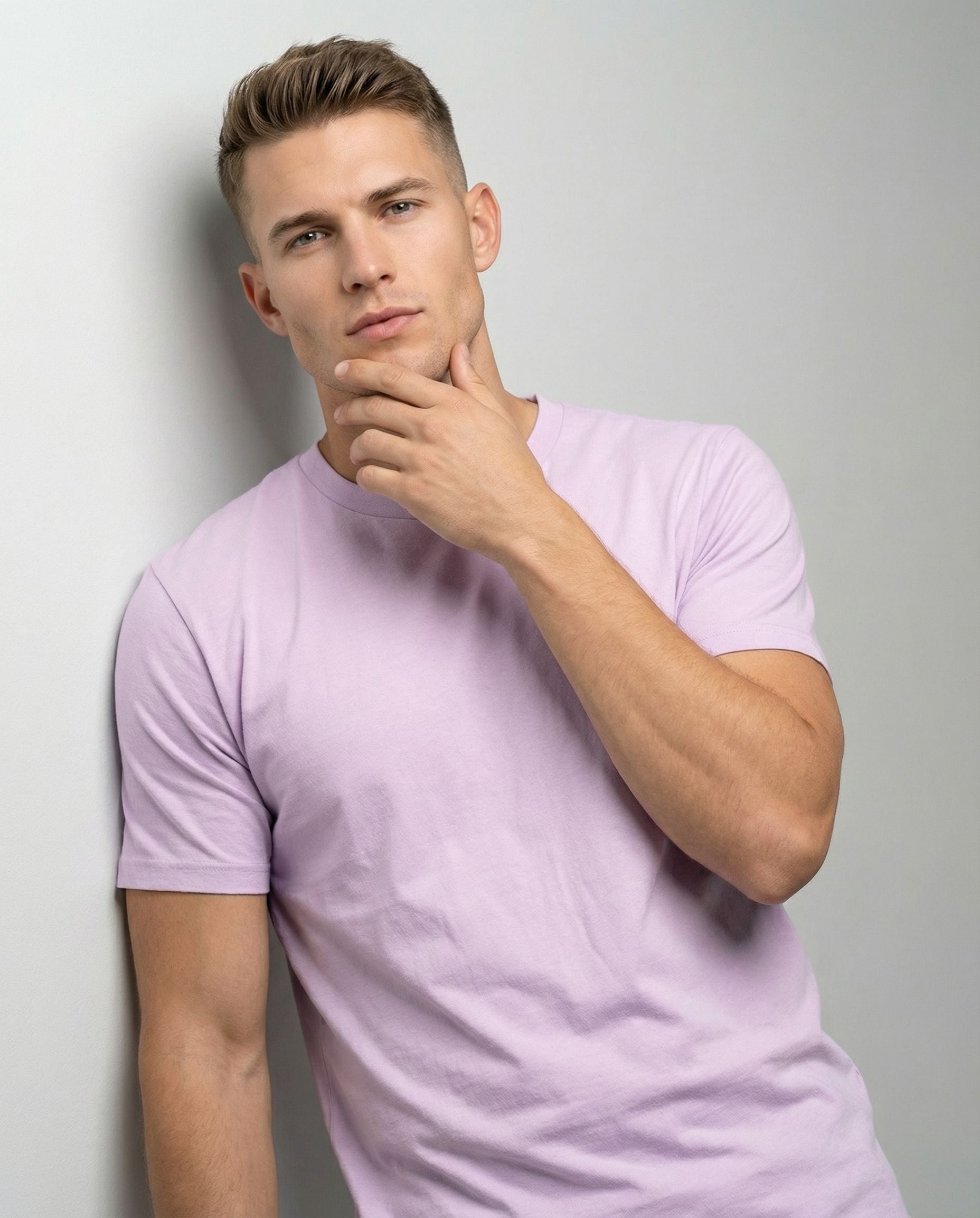 Lavender Round Neck | 100% cotton