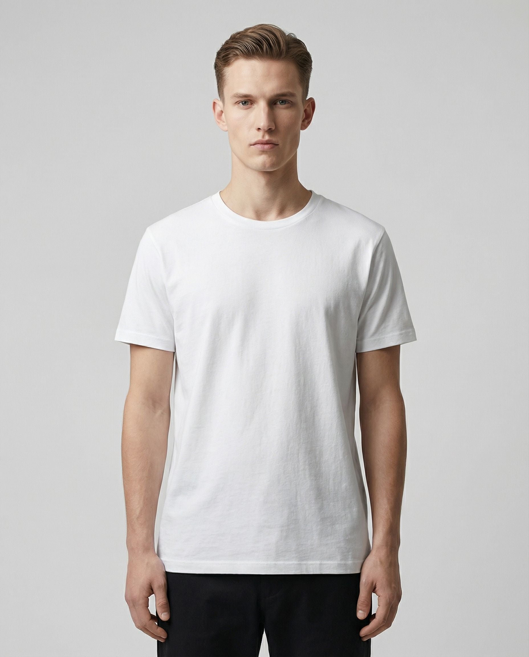 Snow White Round Neck | 100%cotton