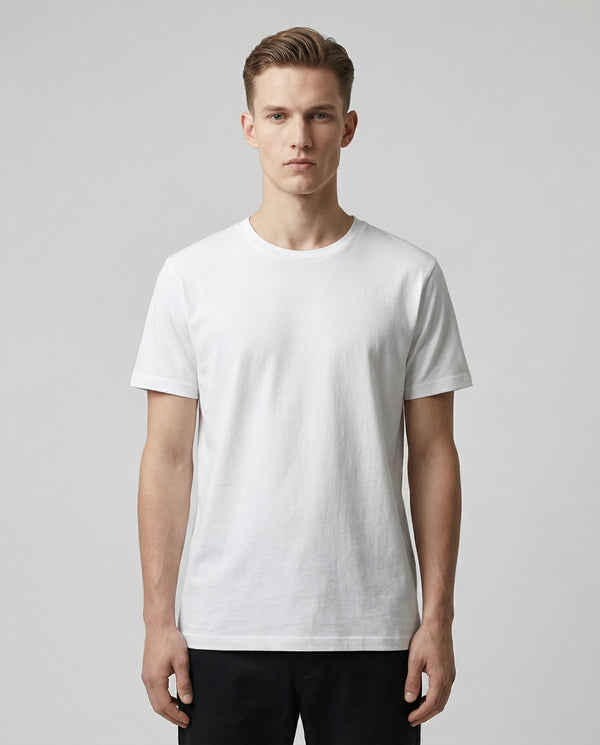 Snow White Round Neck | 100%cotton