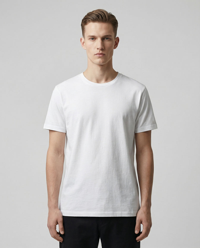 Snow White Round Neck | 100%cotton