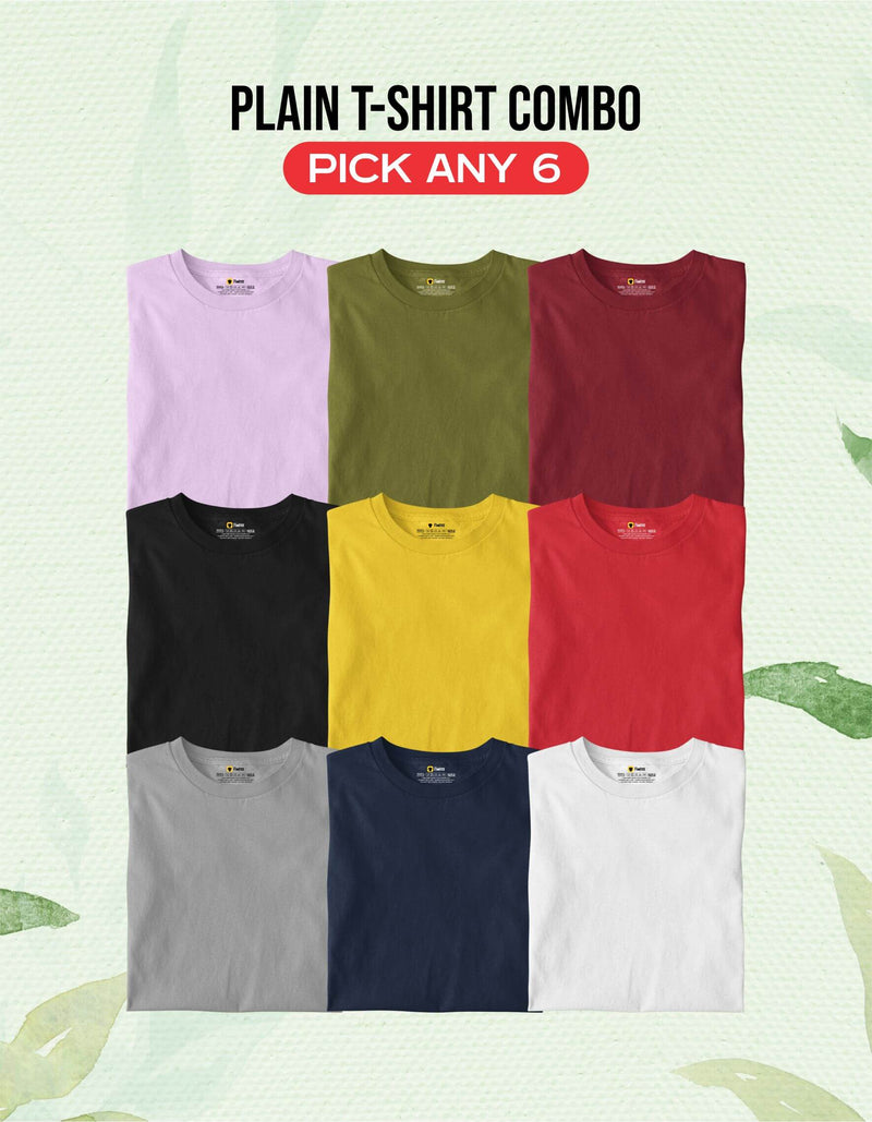 Classic Round Neck - Pack Of 6 | 100% cotton