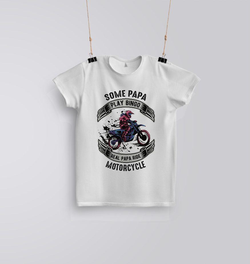 Real Papa Ride Motorcycle Tee
