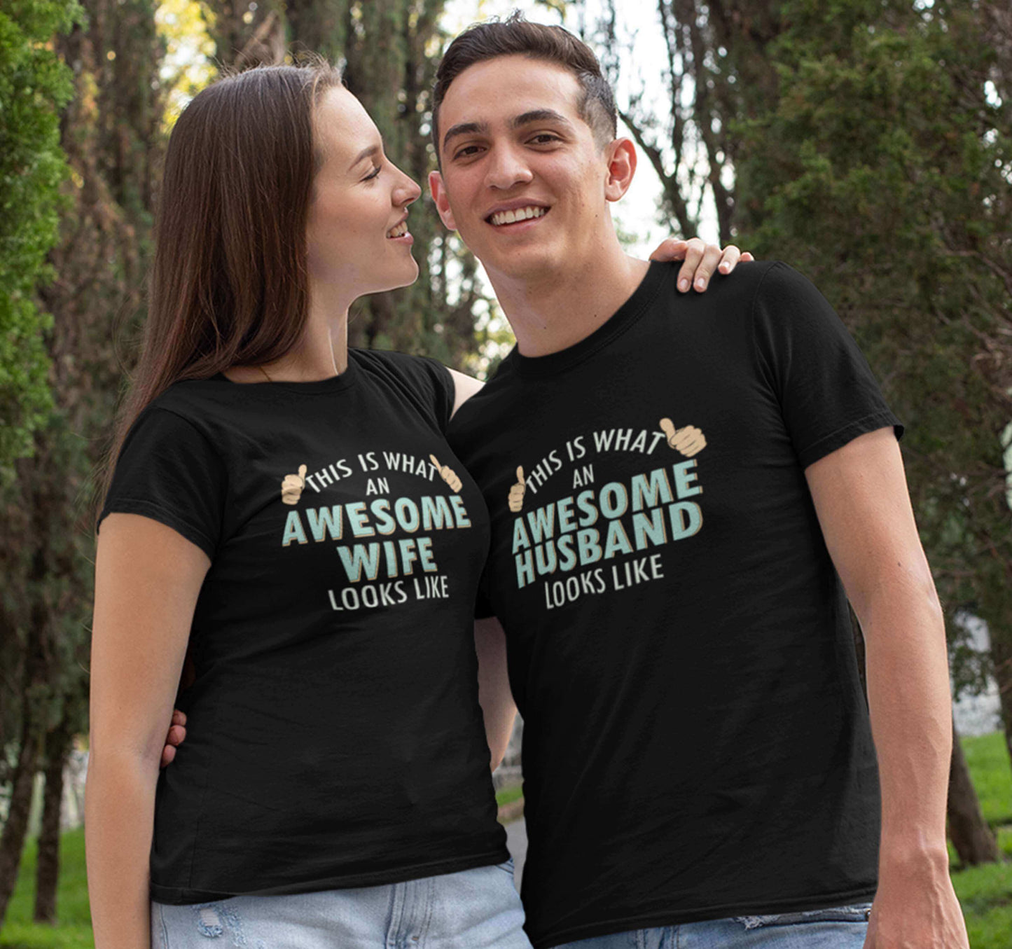 Awesome Husband & Wife Couple T-shirt