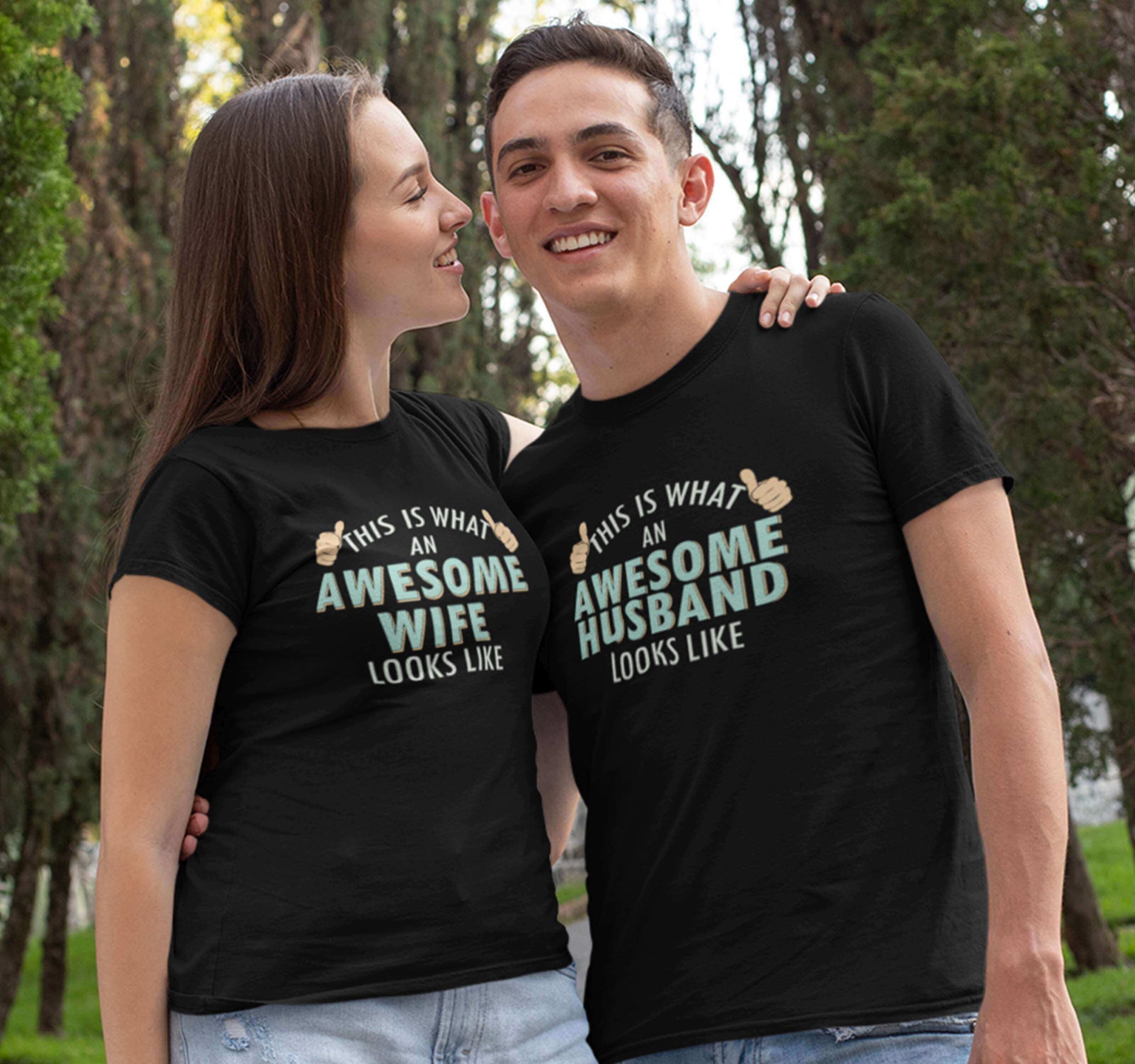 Awesome Husband & Wife Couple T-shirt