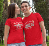Awesome Husband & Wife Couple T-shirt