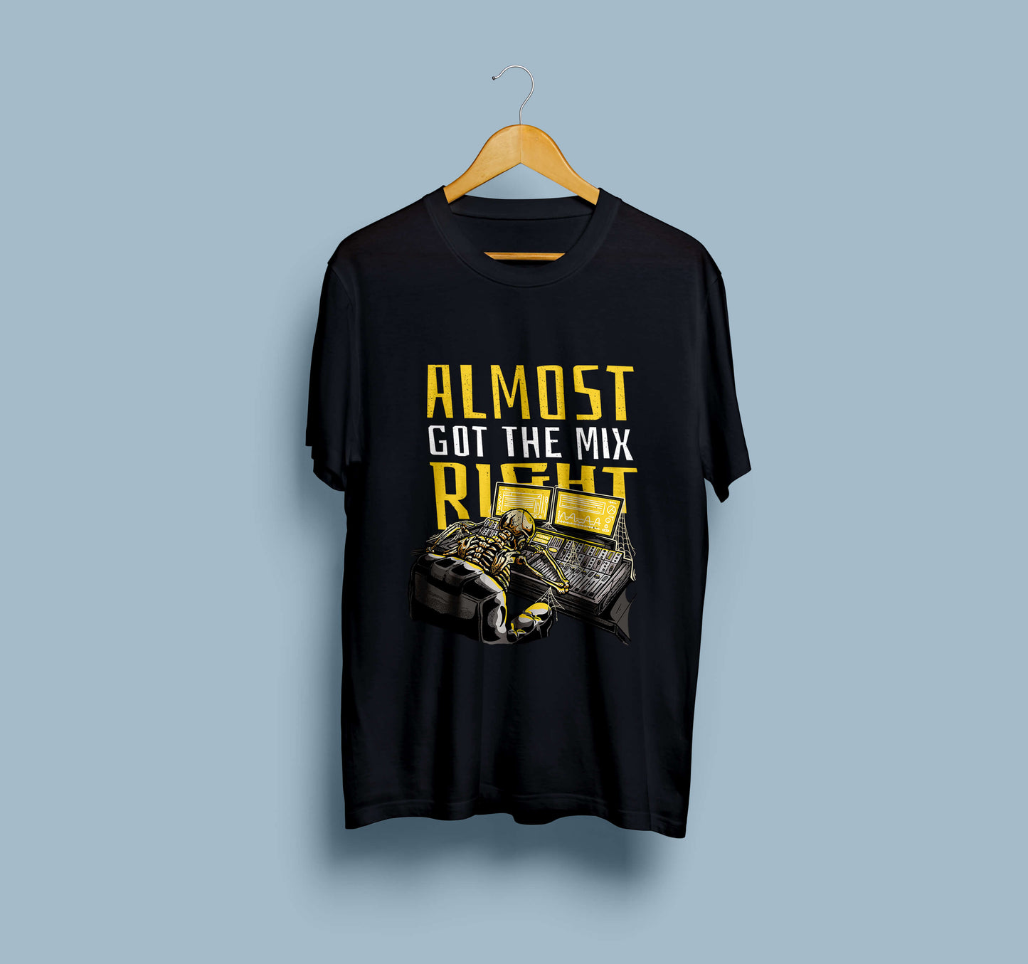 Skeleton Music Mixing Board