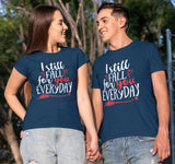 Fall for you Everyday Couple T-shirt