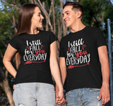 Fall for you Everyday Couple T-shirt