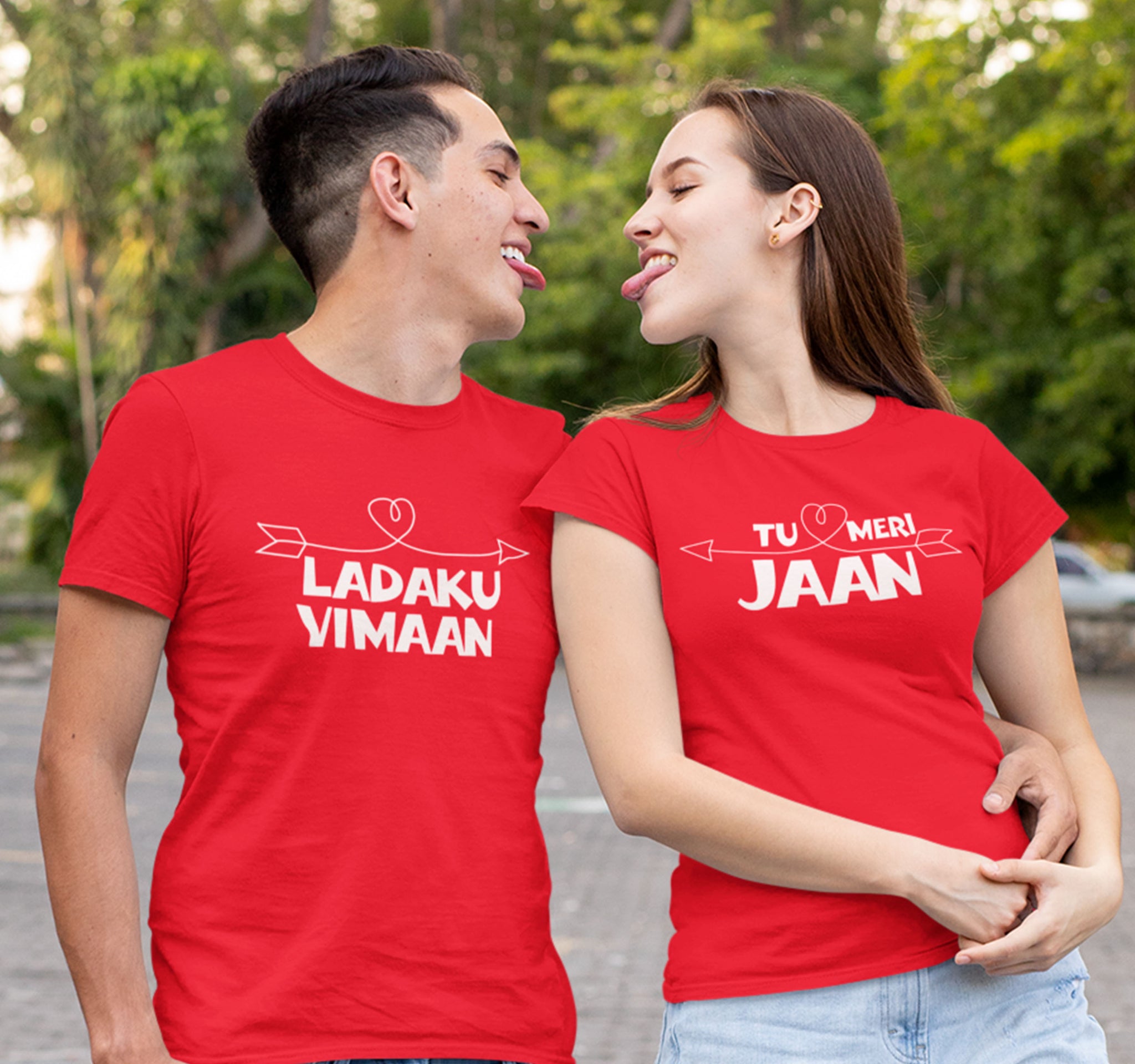 Ladaku Vimaan Couple T-Shirt