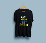 Roti Kapda Makan aur Internet T-Shirt