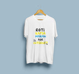 Roti Kapda Makan aur Internet T-Shirt